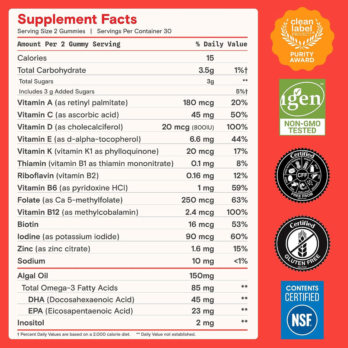 SmartyPants Kids Multivitamin Gummies, Vitamin D & C, Omega 3, Zinc, 60 Ct - view 6