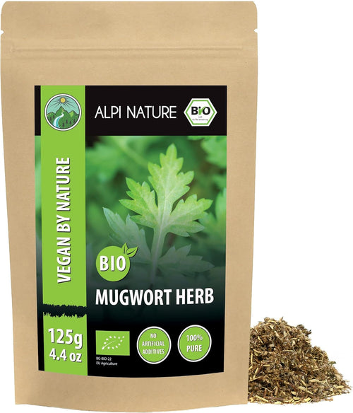 Alpi Nature Organic Mugwort Tea 125 g Dried Cut Herb