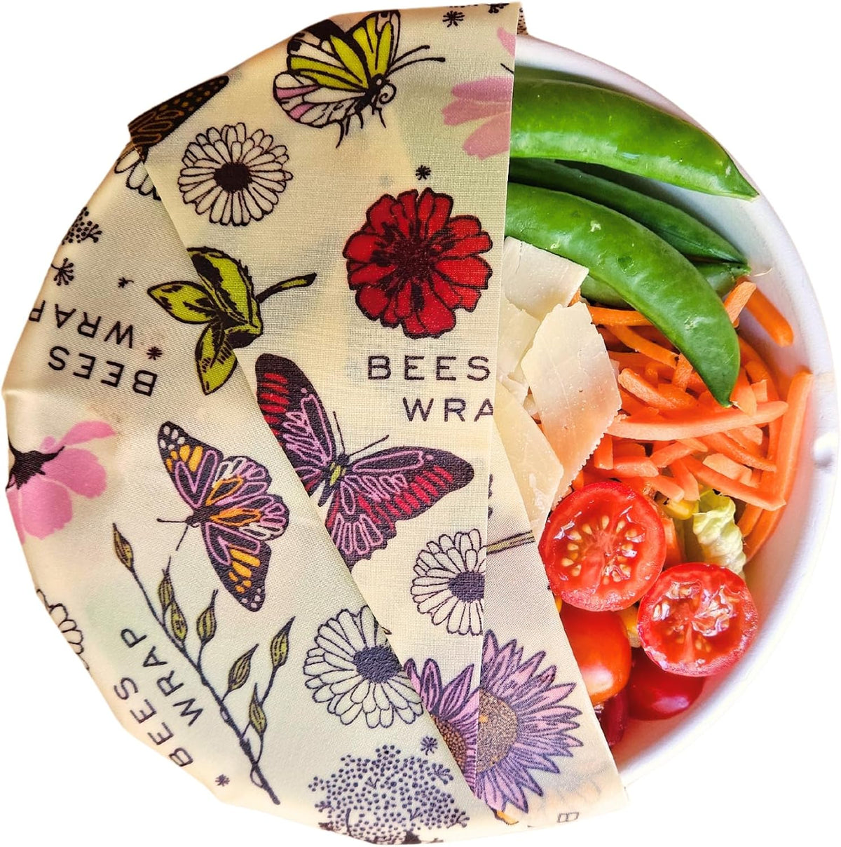 Bee's Wrap Reusable Beeswax Food Wraps, Assorted 5 Pack, Meadow Magic - view 4