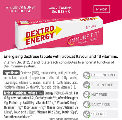Dextro Energy Tropical Glucose Tablets 14 Count (Pack of 24) - view 4