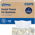 Kleenex Professional Facial Tissue, 12 Boxes of 125 Tissues (03076)