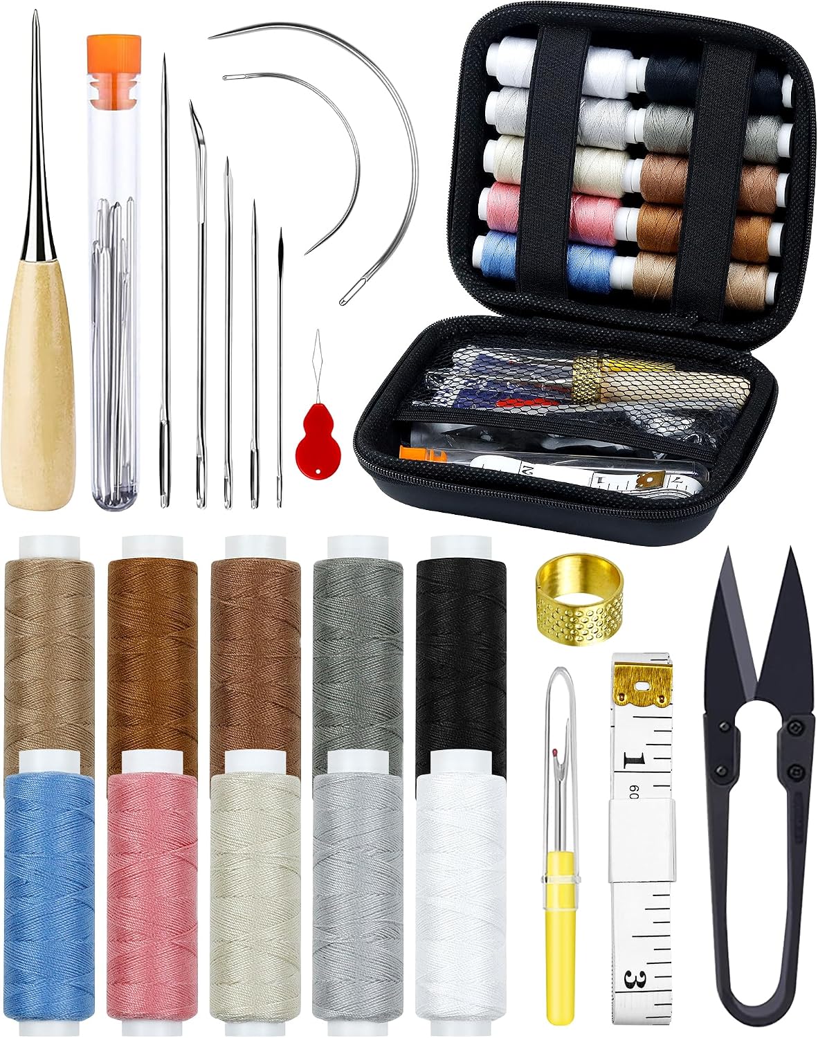 PLANTIONAL 47 Piece Heavy Duty Upholstery Repair Sewing Kit — product view