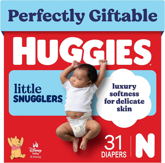 Huggies Little Snugglers Newborn Nappies, 31 Count