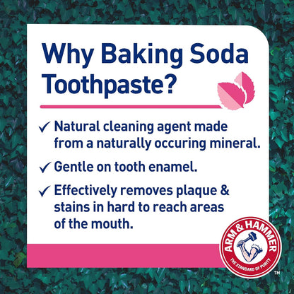 Arm & Hammer 100% Natural Baking Soda Gum Protection Toothpaste, 2 x 75 ml - view 4