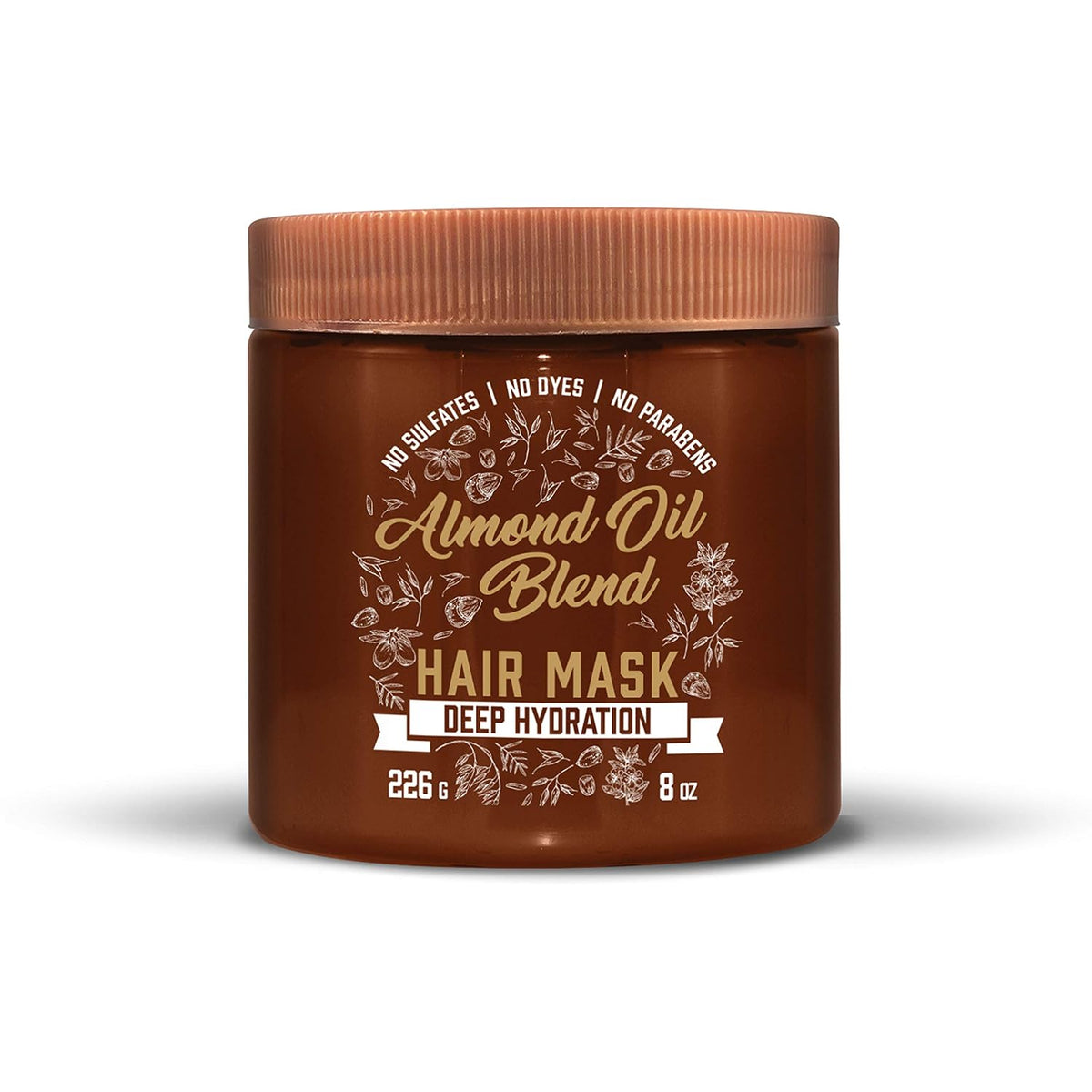 Aveeno Almond Oil Blend Hydrating Hair Mask with Avocado Oil and Oat, 237 ml (8 fl oz) — product view