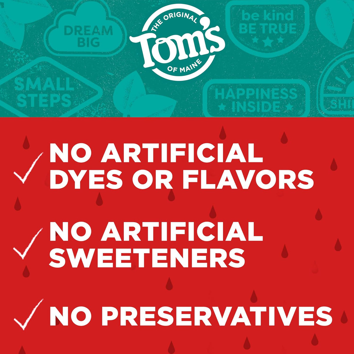 Tom's of Maine Children's Fluoride-Free Toothpaste, Silly Strawberry, 5.1 oz - view 4