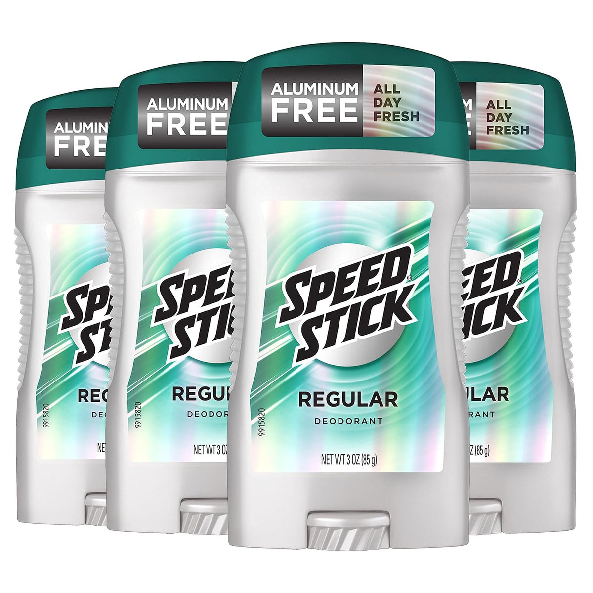 Speed Stick Aluminium Free Men's Deodorant, Regular, 3 oz, 4 Pack