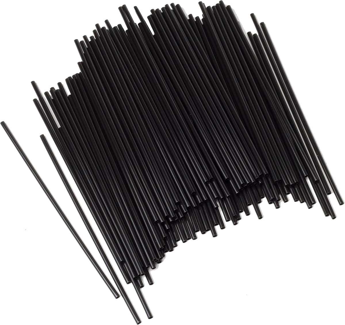 Chef Craft 5 Inch Black Coffee Stirrer Straws, Set of 150 — product view
