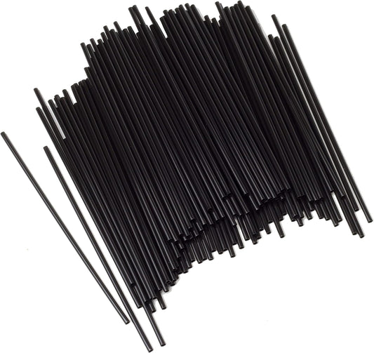 Chef Craft 5 Inch Black Coffee Stirrer Straws, Set of 150