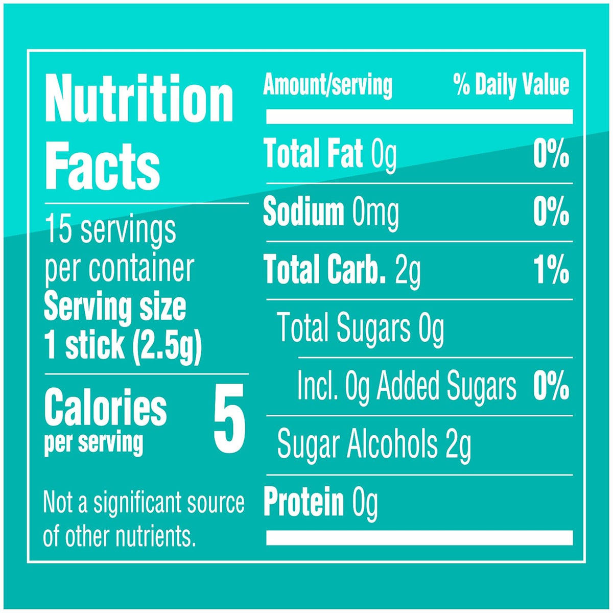 Wrigley's Extra Polar Ice Sugar-Free Chewing Gum, 15 Sticks, 10 Pack - view 2