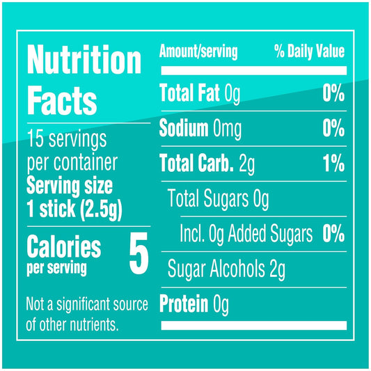 Wrigley's Extra Polar Ice Sugar-Free Chewing Gum, 15 Sticks, 10 Pack - view 2