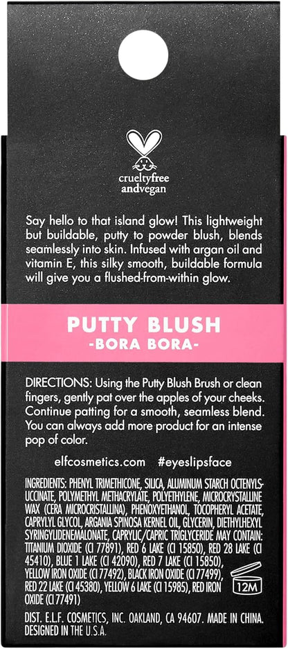 e.l.f. Putty Blush Creamy Ultra Pigmented Bora Bora 0.35 oz (10g) - view 4