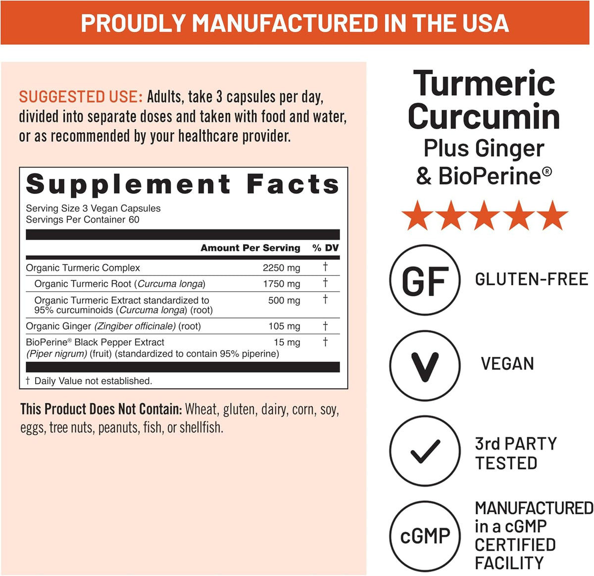 NatureWise Turmeric Curcumin 2250 mg with BioPerine, 180 Capsules - view 5