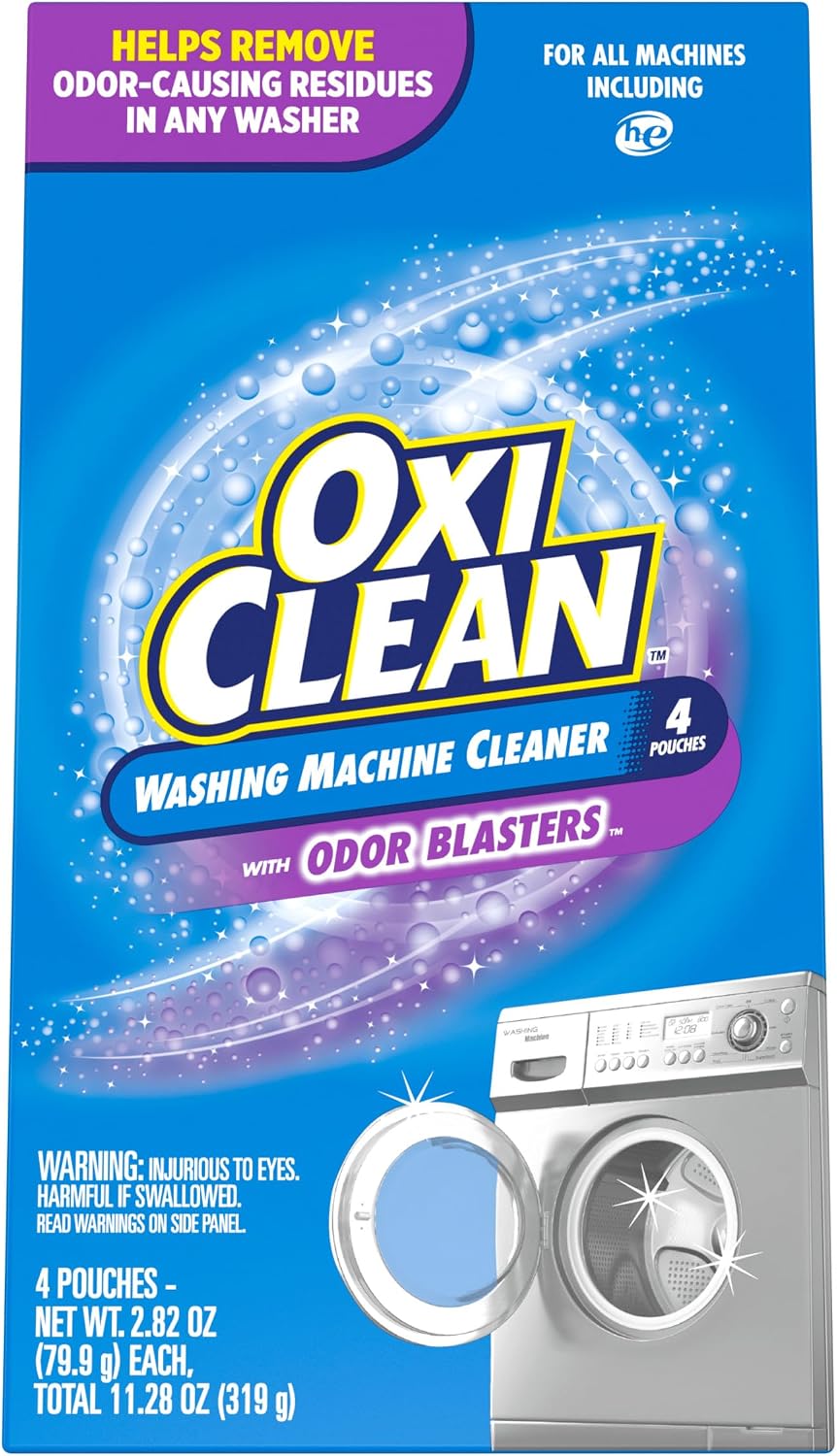 OxiClean Washing Machine Cleaner with Odor Blasters, 4 Count — product view