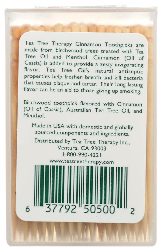 Tea Tree Therapy Cinnamon Toothpicks, 100 Count - view 2