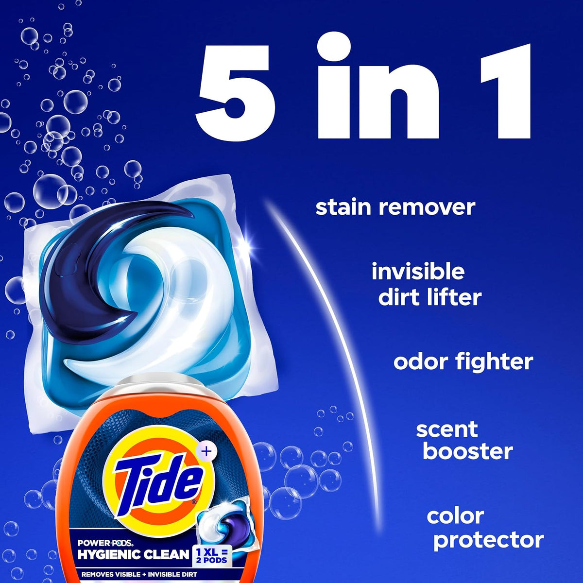Tide Hygienic Clean Power PODS Laundry Detergent, Original, 25 Count - view 3