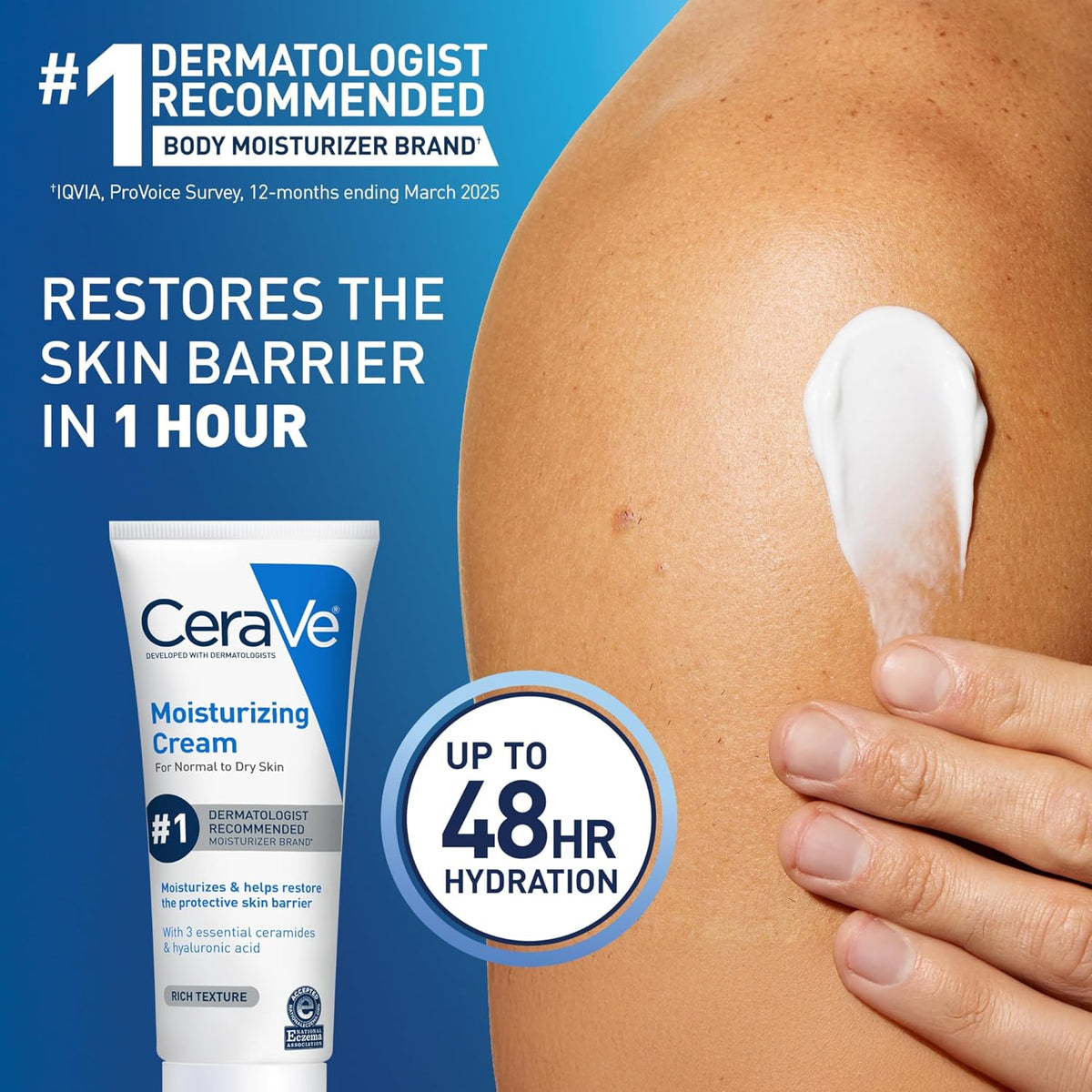 CeraVe Moisturising Cream for Face & Body 8 oz - view 2