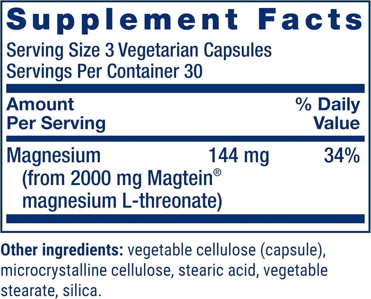 Life Extension Neuro-Mag Magnesium L-Threonate, 90 Vegetarian Capsules - view 3