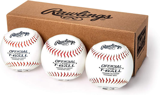 Rawlings Official T-Balls TVB, Youth 6U, Box of 3