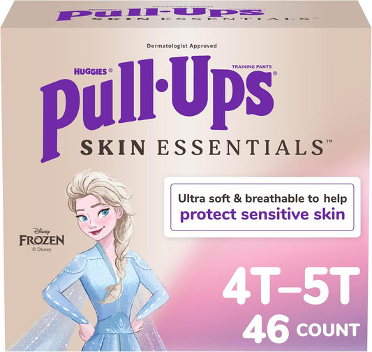 Pull-Ups Girls' Skin Essentials Potty Training Pants, 4T-5T, 46 Count