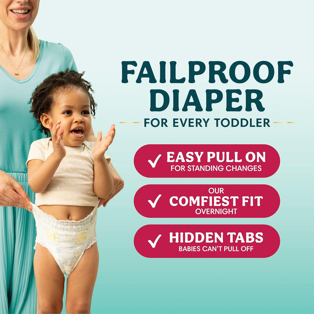 Pampers Swaddlers 360 Pull-On Nappies, Size 5, 116 Count - view 6