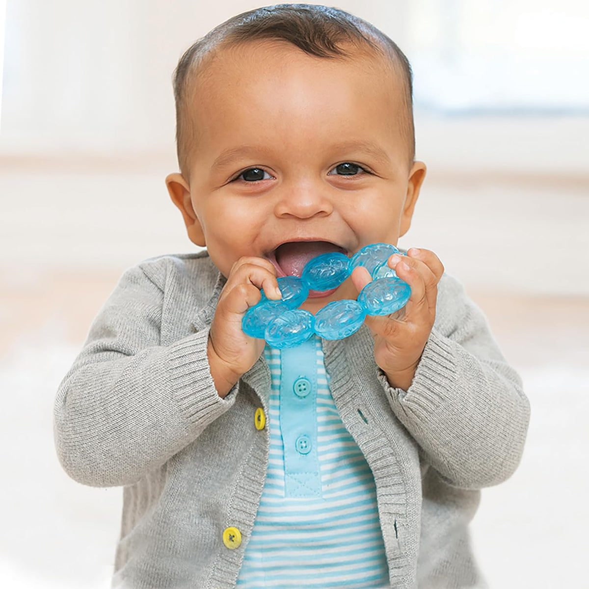 Infantino Water Teethers, Cooling and Massaging, Lime and Blue, 3 Pack - view 2