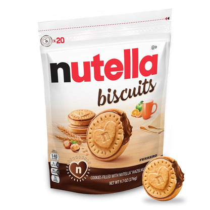 Nutella Biscuits with Hazelnut Spread, 9.7 oz Resealable Pack