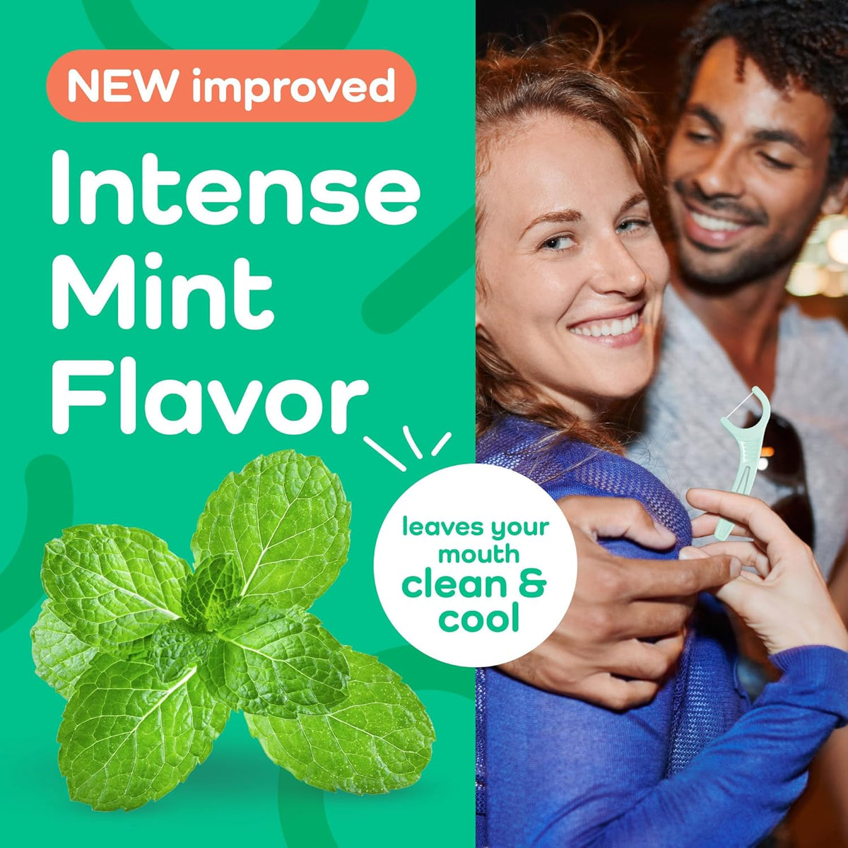 Plackers Micro Line Floss Picks, Intense Mint, 300 Count - view 5