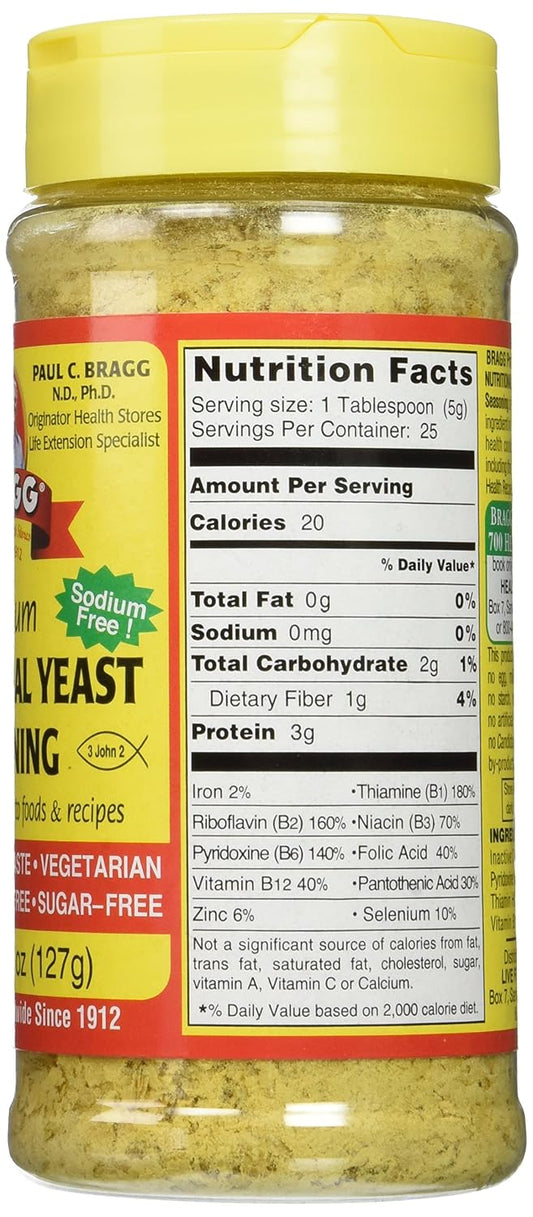 Bragg Nutritional Yeast Seasoning 4.5 oz Pack of 2 - view 2