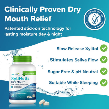 XyliMelts Dry Mouth Relief Discs, Mild Mint, 110 Count - view 2