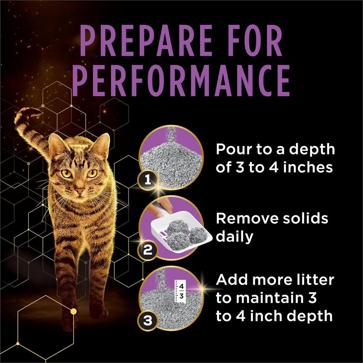 Purina Tidy Cats Performance Plus Tidy Feet Cat Litter, Unscented, 22 lb Box - view 6