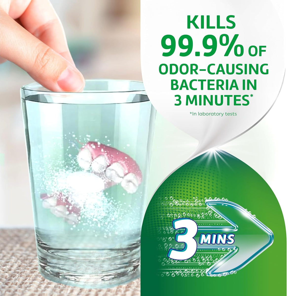 Polident 3 Minute Triple Mint Denture Cleanser Tablets, 120 Count — alternate product view