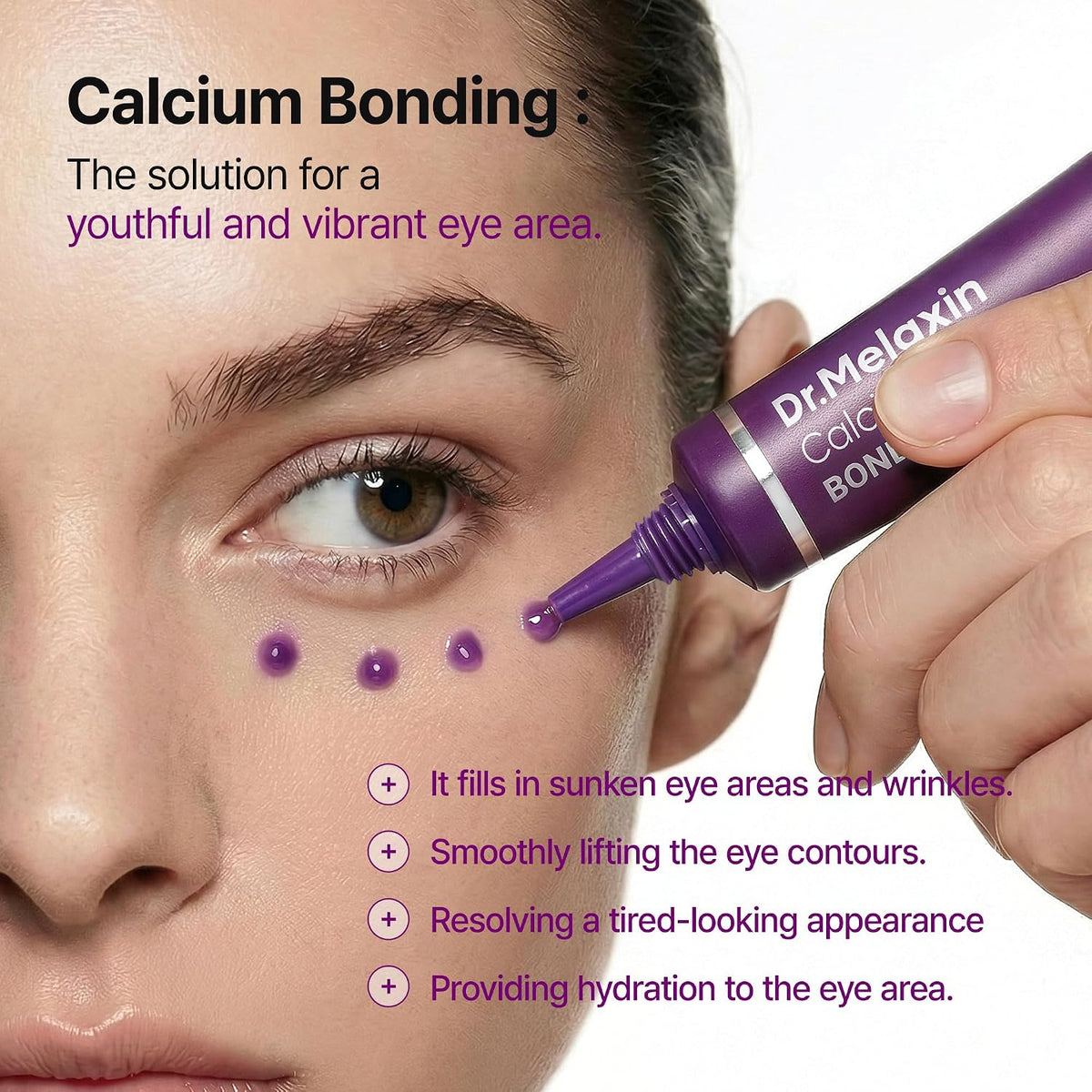 Dr.Melaxin Calcium Bonding Eye Cream with Peptides & Hyaluronic Acid 0.51 oz - view 3