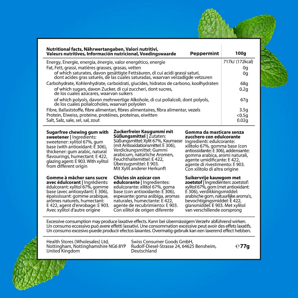 PUR Gum Peppermint Xylitol Chewing Gum 165 Count - view 6