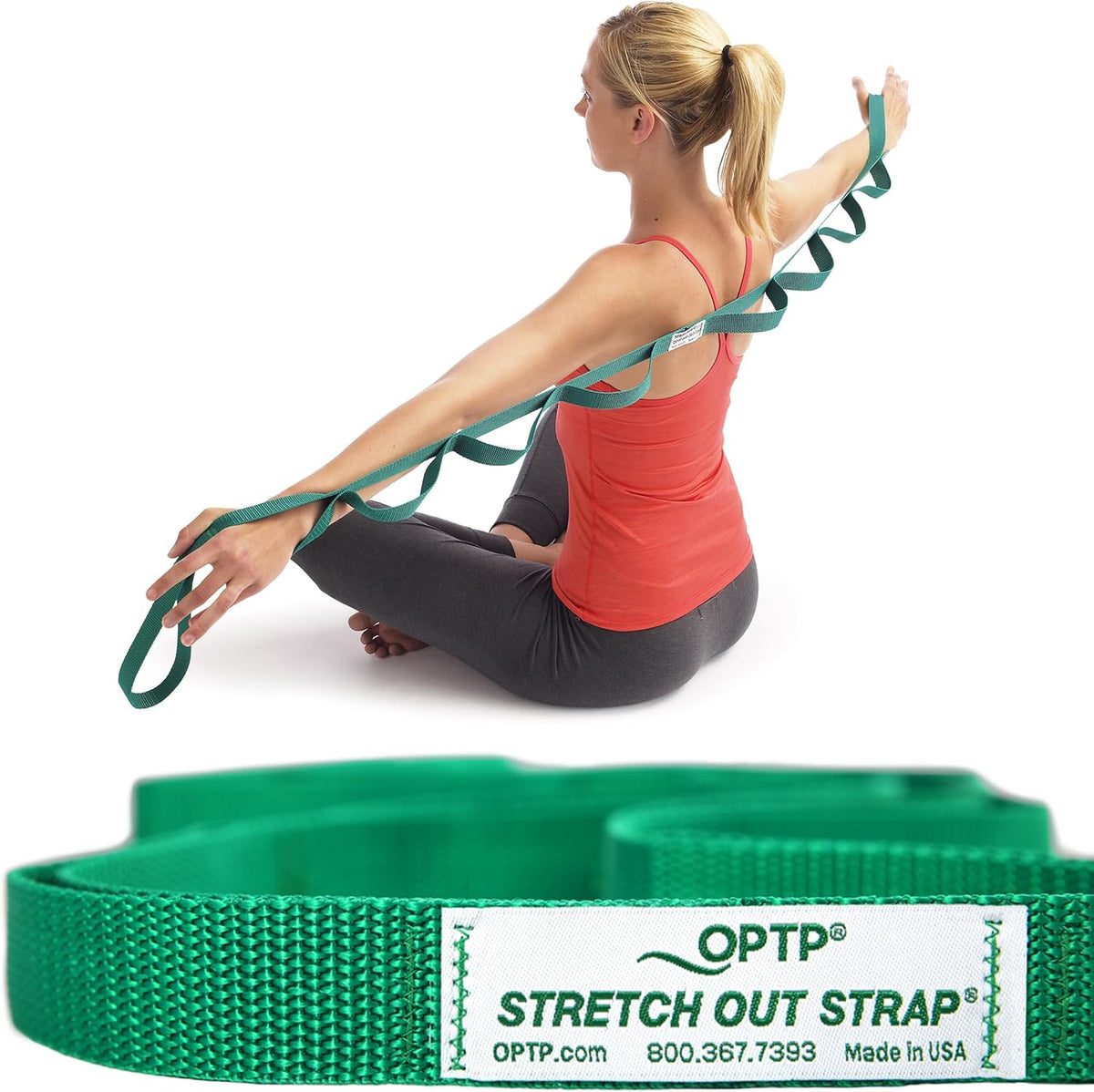 OPTP The Original Stretch Out Strap with Exercise Booklet - view 3