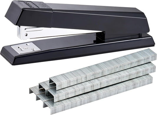 Bostitch No-Jam Premium Desktop Stapler with 1,250 Staples, Black