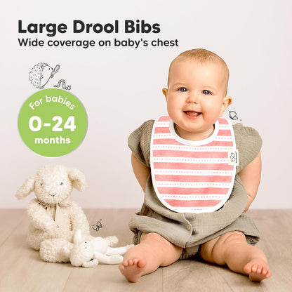 KeaBabies Organic Cotton Baby Bibs, 8 Pack, Sweet Charm - view 2