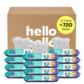 Hello Bello Premium Fragrance-Free Baby Wipes, Chamomile and Aloe, 720 Wipes