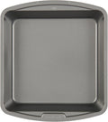 GoodCook Everyday Nonstick Steel Square Pan, 8 Inch, Gray