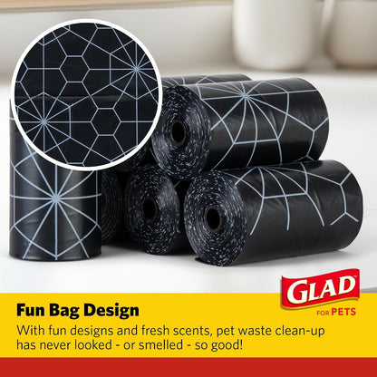Glad for Pets Extra Large Scented Dog Poop Bags, Fresh Scent, 90 Count - view 5