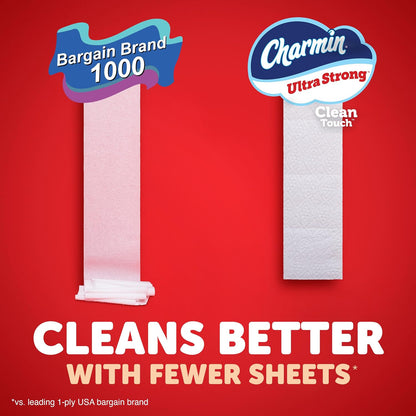 Charmin Ultra Strong Clean Touch 2-Ply Toilet Paper 18 Family Mega Rolls - view 6