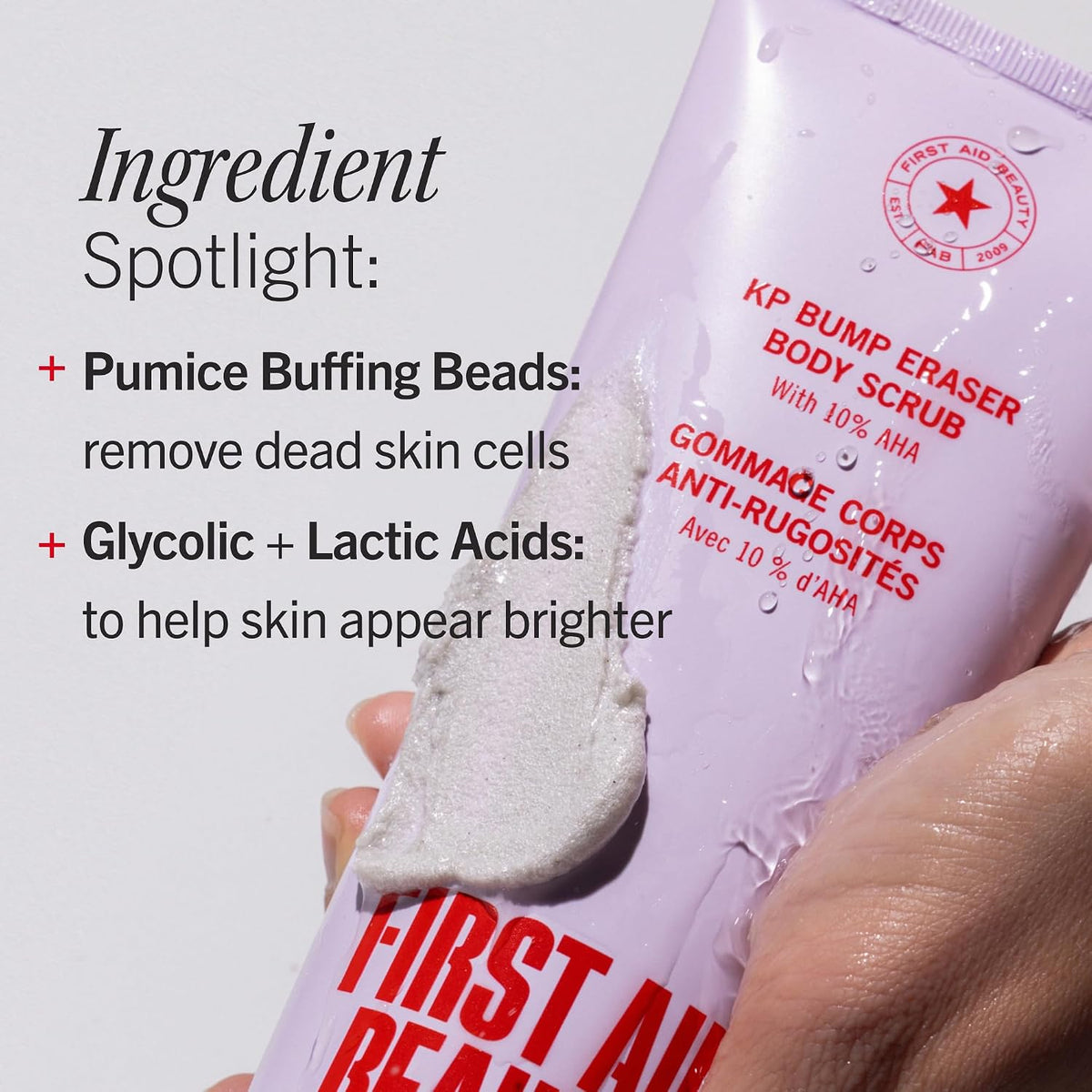 First Aid Beauty KP Bump Eraser Body Scrub with 10% AHA 8 oz - view 6