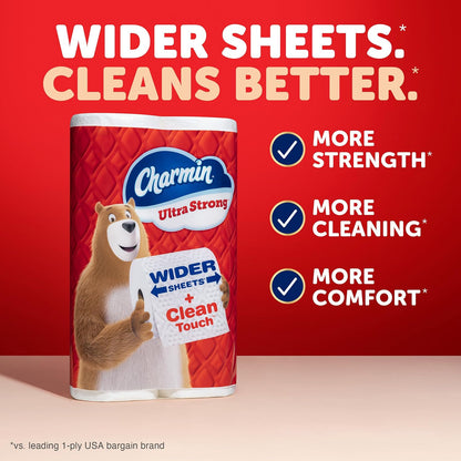 Charmin Ultra Strong Clean Touch Toilet Paper, 18 Family Mega XL Rolls - view 3