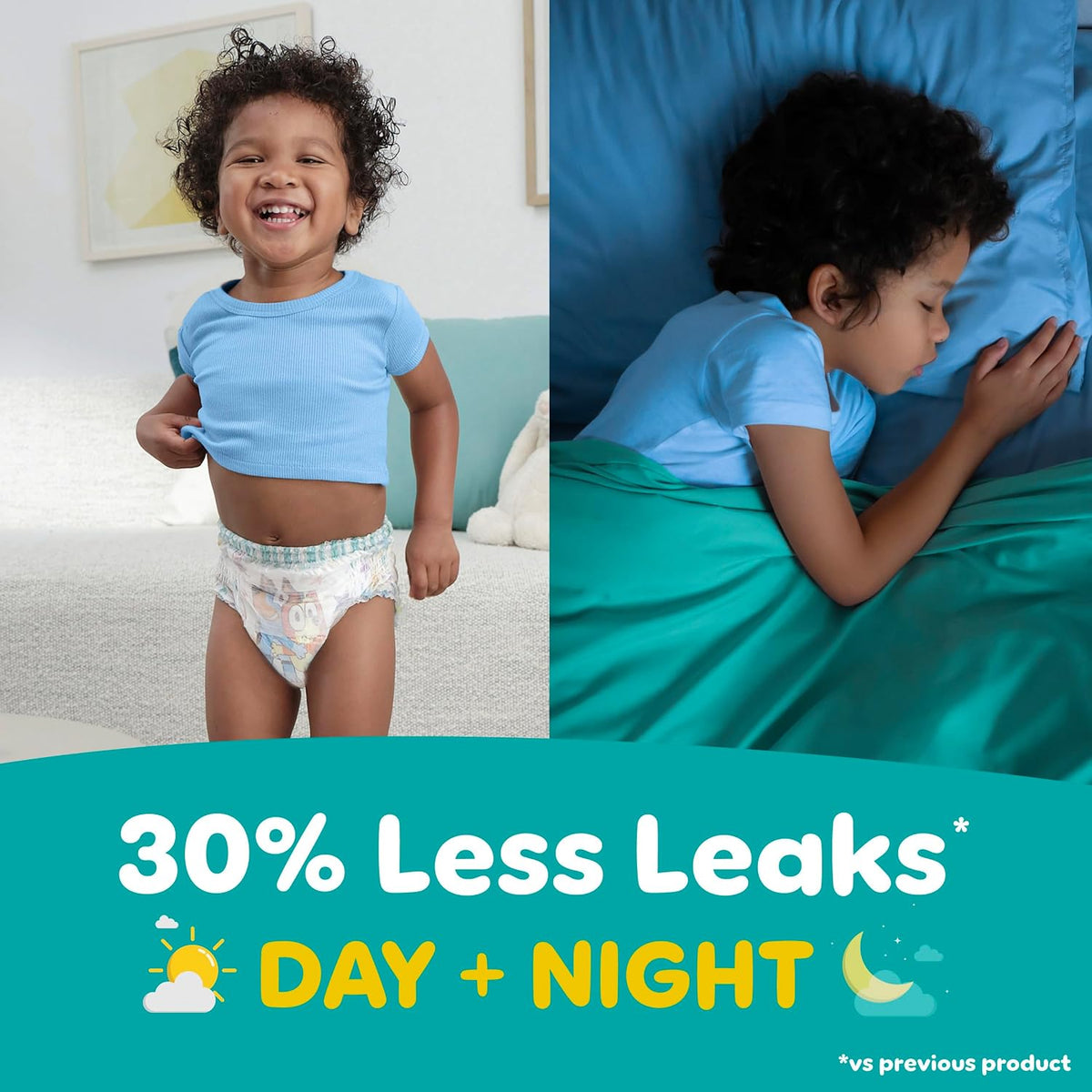 Pampers Easy Ups Training Pants Size 4 (2T-3T), Bluey, 74 Count - view 4