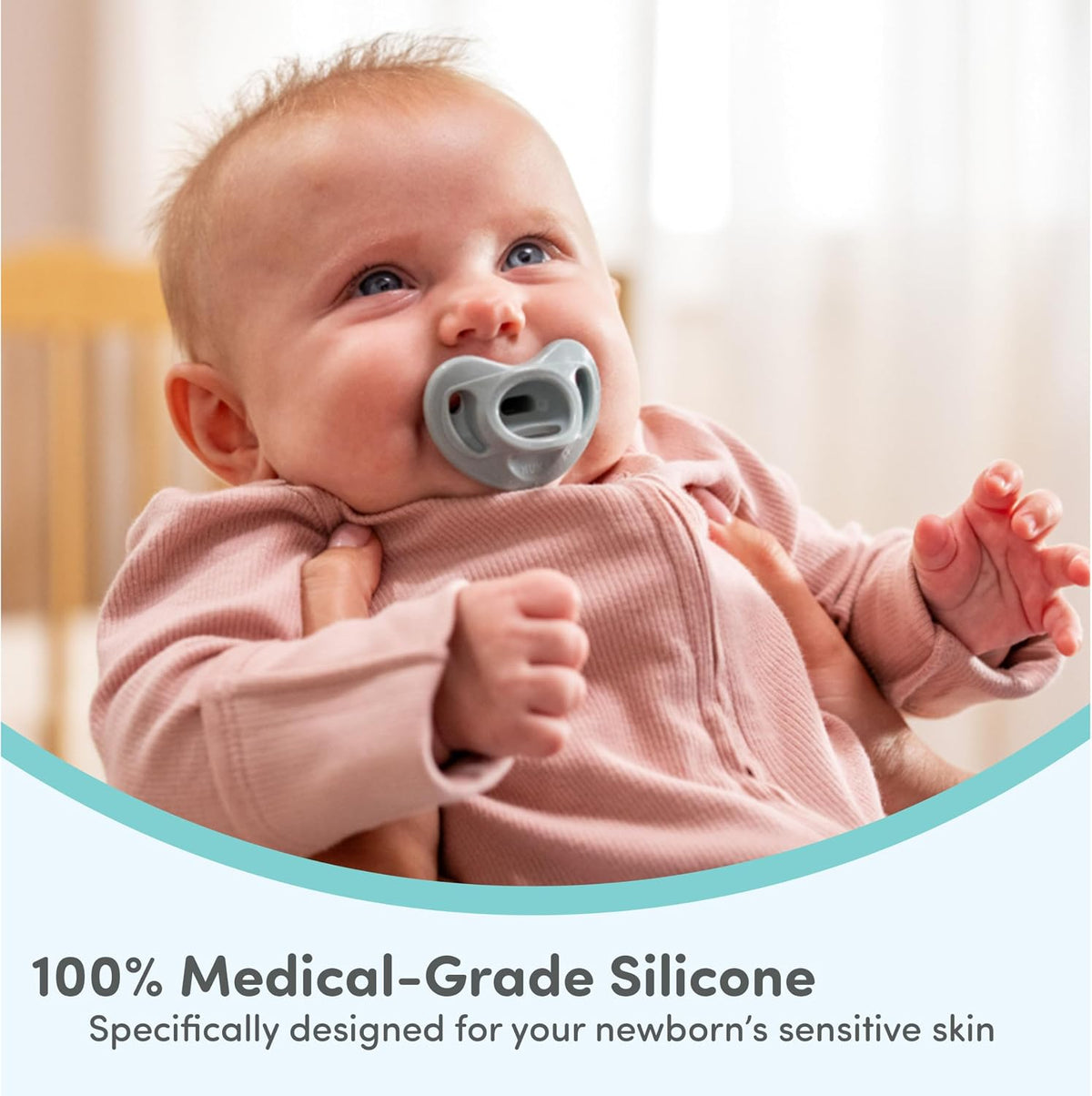 NUK Comfy Orthodontic Dummies - 0-6 Months, Timeless Collection, 5 Pack - view 6