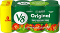 V8 Original 100% Vegetable Juice 163 ml (5.5 fl oz) Cans, Pack of 8