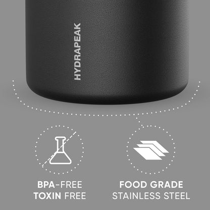 Hydrapeak 25oz Insulated Stainless Steel Food Jar, Black - view 5