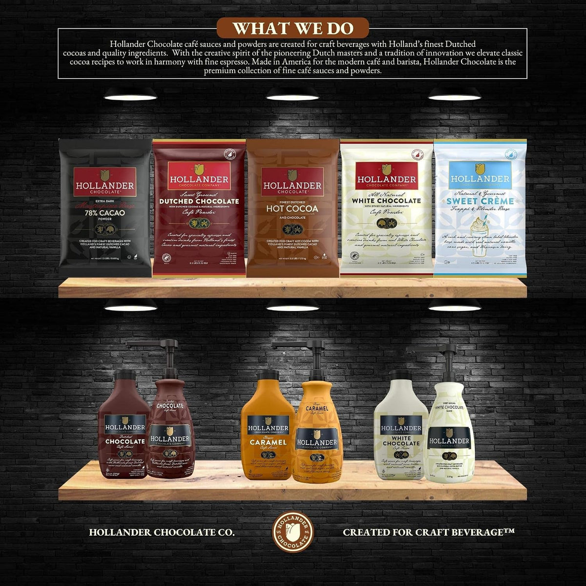 Hollander Chocolate Co. White Chocolate Cafe Sauce 443 ml (15 fl oz) - view 5