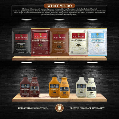 Hollander Chocolate Co. White Chocolate Cafe Sauce 443 ml (15 fl oz) - view 5