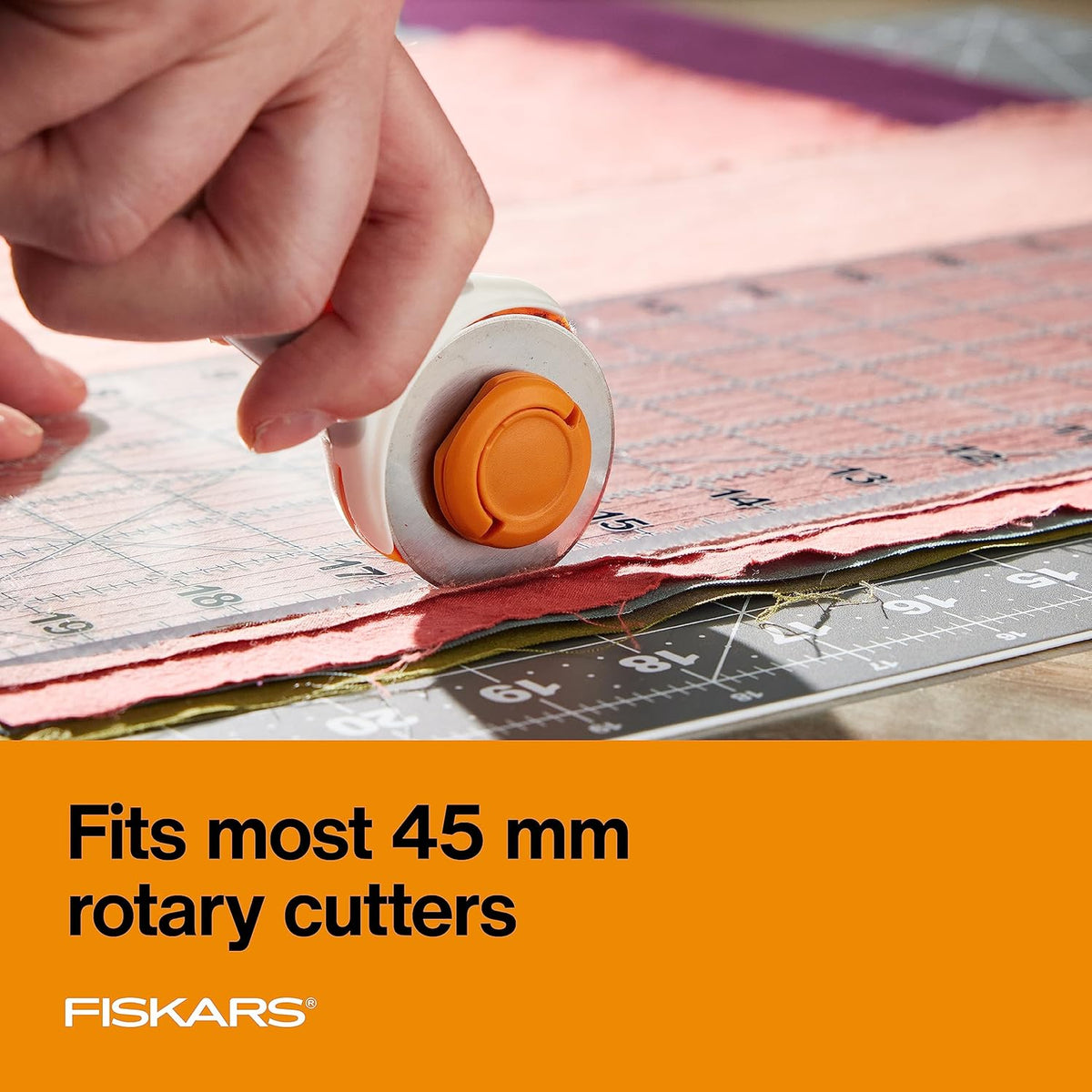 Fiskars 45 mm Titanium Rotary Cutter Replacement Blades, Pack of 2 — alternate product view